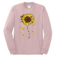 thumbnail image 2 of You Are My Sunshine Skull And Sunflower Inspirational/Christian Mens Long Sleeve Shirt, Light Pink, 2XL, 2 of 3