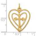 thumbnail image 5 of 10K Yellow Gold CROSS IN HEART CHARM, 5 of 6