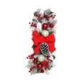 thumbnail image 1 of Guirnalda de escalera Guirnalda De Bolas De Bayas De Lazo Rojo Swag De Escalera De Navidad Para Adornos De Decoración De Puerta Magideal Guirnalda de escalera, 1 of 7