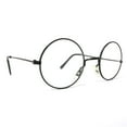 thumbnail image 4 of Skeleteen Round Wizard Costume Glasses - Black Metal Frame Circular Costume Eyeglasses - 1 Pair, 4 of 6