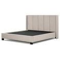 thumbnail image 4 of Sealy Posturepedic Bristol King Upholstered Bed in Beige with Solid Wood Legs in Espresso, 4 of 13