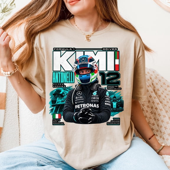 Kimi Antonelli 12 Shirt, F1 Racing Driver Tee, Formula One Motorsport Shirt, Italian Race Car Tee, Racing Fan Gift