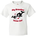 thumbnail image 3 of Inktastic My Grandma Loves Me Orca Family Youth T-Shirt, 3 of 5