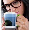 thumbnail image 2 of 3drose, Lighthouse on a Kauai Cliff Hawaii Photography, 11oz Two-tone Green Mug, 2 of 6