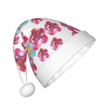 thumbnail image 2 of Fotbe Watercolor Flowers for Christmas Hat, Santa Hat for Kids Xmas Holiday Hat Comfort Christmas New Year Festive Party Supplies, 2 of 6