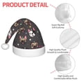 thumbnail image 4 of Bingfone French Bulldogs for Kids Christmas Hat Santa Hat for Boys Girls Teenager for Christmas New Year Xmas Festive Holiday Party Supplies Gifts, 4 of 6