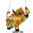 thumbnail image 3 of Cow Butterfly Stained Acrylic Style Window Hanging Farm Ornament For Home Window Garden Farm Decor Gift For Cow Lovers, 3 of 5