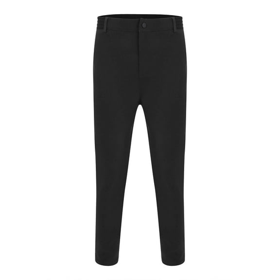 Pxiakgy pants for men men's pants Men's Dress Active Waistband Stretch Pants Men'S Casual Pants Breathable High Elastic Business Versatile Cotton Pants Slim Small Leg Pants Black L