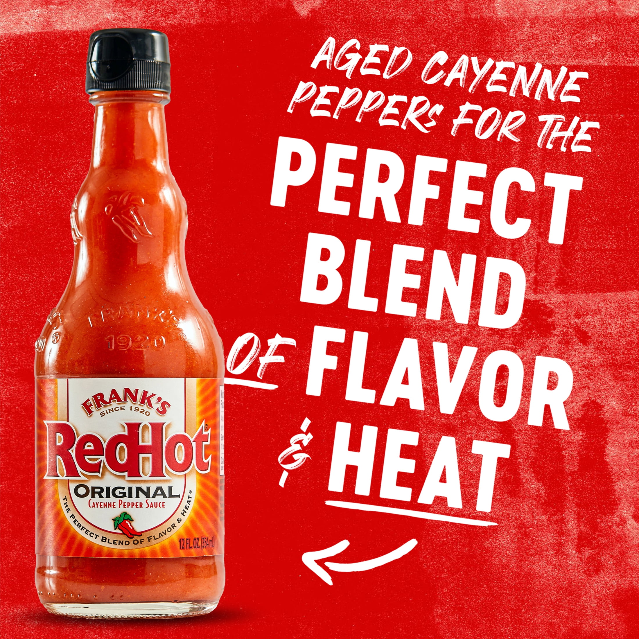(12 pack) Frank's RedHot Kosher Original Cayenne Pepper Hot Sauce, 12.0 fl oz Bottle