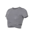 thumbnail image 2 of Faithtur T-shirt Femme Manches Courtes Col Rond Tops de Yoga T-shirt, 2 of 10