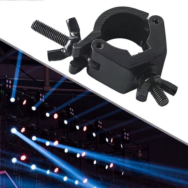 Abrazadera para armazones de lámparas de escenario, abrazadera para luces de , aleación de aluminio para , gancho colgante para iluminación de Negro