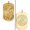 Yellow Gold, variant on Saint Michael Doubledside Marines Dogtag Religious Medal Pandant- 3/4 inch x 1-1/4 inch - Sterling Silver