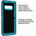 thumbnail image 3 of RegSun for Galaxy S10 Plus Case,Shockproof 3-Layer Full Body Protection [Without Screen Protector] Rugged Heavy Duty High Impact Hard Cover Case for Samsung Galaxy S10 Plus,Turquoise, 3 of 7
