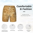 thumbnail image 5 of Lsque Mens Swim Trunks Old Vintage Map Of Sea Pattern - Bathing Suit Compression Liner - Beach Swim Shorts Swimwear - (S-3XL) - Stretch Quick Dry -Small, 5 of 9
