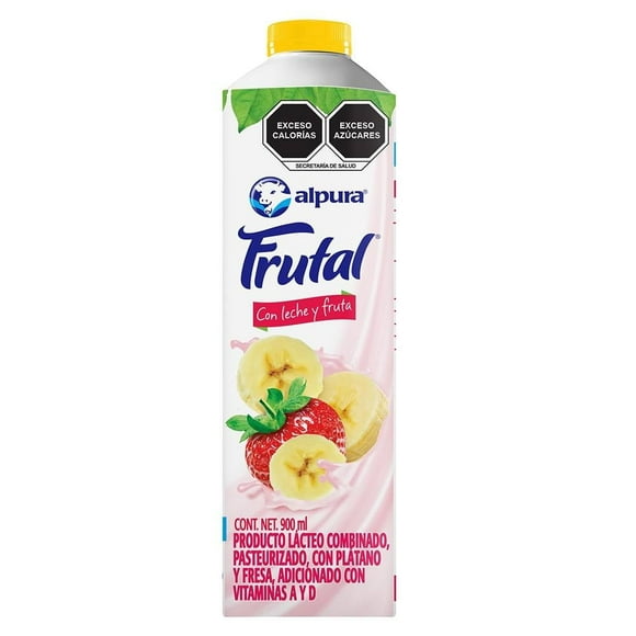 Producto lácteo Alpura Frutal fresa plátano 900 ml