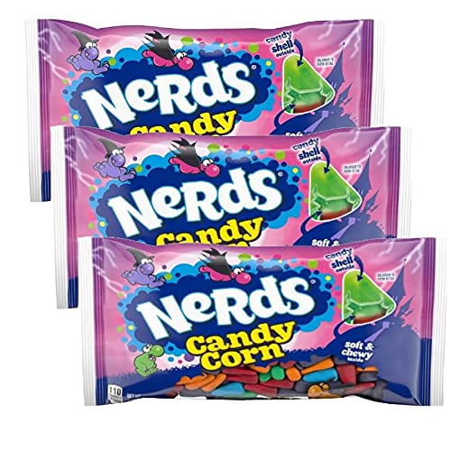Nerds Candy Corn 11 oz Bag Pack of 3 Halloween Candy Soft with Candy Shell Outside
