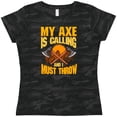 thumbnail image 3 of Inktastic Axe Throwing Funny Gift Women's T-Shirt, 3 of 5