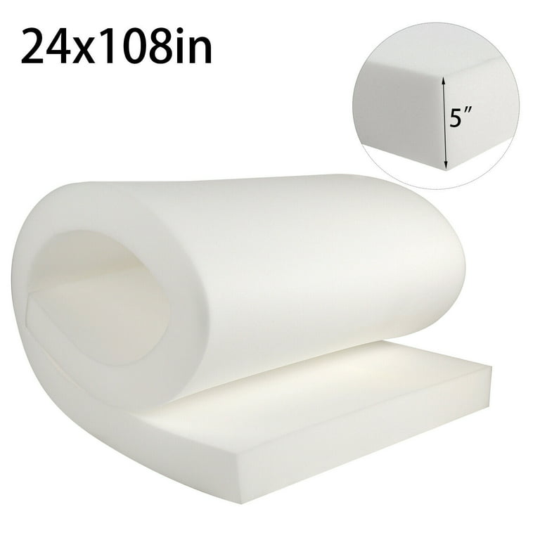  FoamTouch Upholstery Foam 2 x 24 x 72 High Density Cushion,  white : Arts, Crafts & Sewing