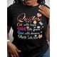 thumbnail image 1 of Quilters Letter Print T-shirt, Short Sleeve Crew Neck Casual Top For Summer & Spring, Women's Clothing Tee For Adult, Men, Women, Teen, Teenager, Adolescent, Youth, 1 of 5
