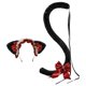 thumbnail image 1 of Conjunto de diadema y cola, accesorios para disfraces, decoración para niños y adultos, tocado, Cosplay, orejas de animales, regalo, cola de gato, dis negro rojo Fernando Disfraz de juego de cosplay, 1 of 7