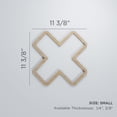 thumbnail image 3 of Ekena Millwork 11 3/8"W x 11 3/8"H x 1/4"T Small Fowler Decorative Fretwork Wood Wall Panels, Birch, 3 of 18