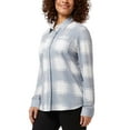 thumbnail image 2 of 32 Degrees Women's 4-way Stretch Soft Button-Up Shirt-Gray / S, 2 of 7