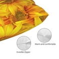 thumbnail image 5 of Kll 3d Sunflowers Pillow Covers Envelope Closure,Super Soft And Cozy Fuzzy Fleece Pillow Case Cover 20"X30", 5 of 9