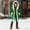 Green, variant on Santa Coat Kids Christmas Hooded Cardigan Fa𝗎x F𝗎r Trim Fleec𝖾 Lined Warm Xmas Jacket Holiday Party Costum𝖾 Toddler to Teen Gift