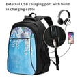 thumbnail image 2 of Easygdp Hanging Orchids Floral Blue Mochila para Laptop de Viaje con Puerto USB, Mochila para Laptop con Puerto de Carga USB para Mujeres y Hombres, 2 of 7