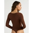 thumbnail image 3 of Sofia Jeans Women's Seamlessly Smoothing Scoop Neck Bodysuit, Sizes XS-2XL, 3 of 4