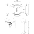thumbnail image 5 of D&D Technologies TCA1S3BTS TruClose Bisagras de puerta de servicio regular para puertas de metal con cierre automático de hasta 66 libras, patas sin alineación, negro brillante, 2 unidades, 5 of 5
