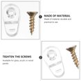 thumbnail image 3 of Clips Cabinet Mirror Retainer Door Clip Holder Window Buckles Bracket Mounting Laminate Screws Panel Transparent Brackets Doors, 3 of 5