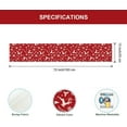 thumbnail image 6 of Red Christmas Reindeer Table Runner 13x72 Inch Pine Branches Snowflakes Winter Kitchen Dinning Table Decoration for Home Party Decor, 6 of 6