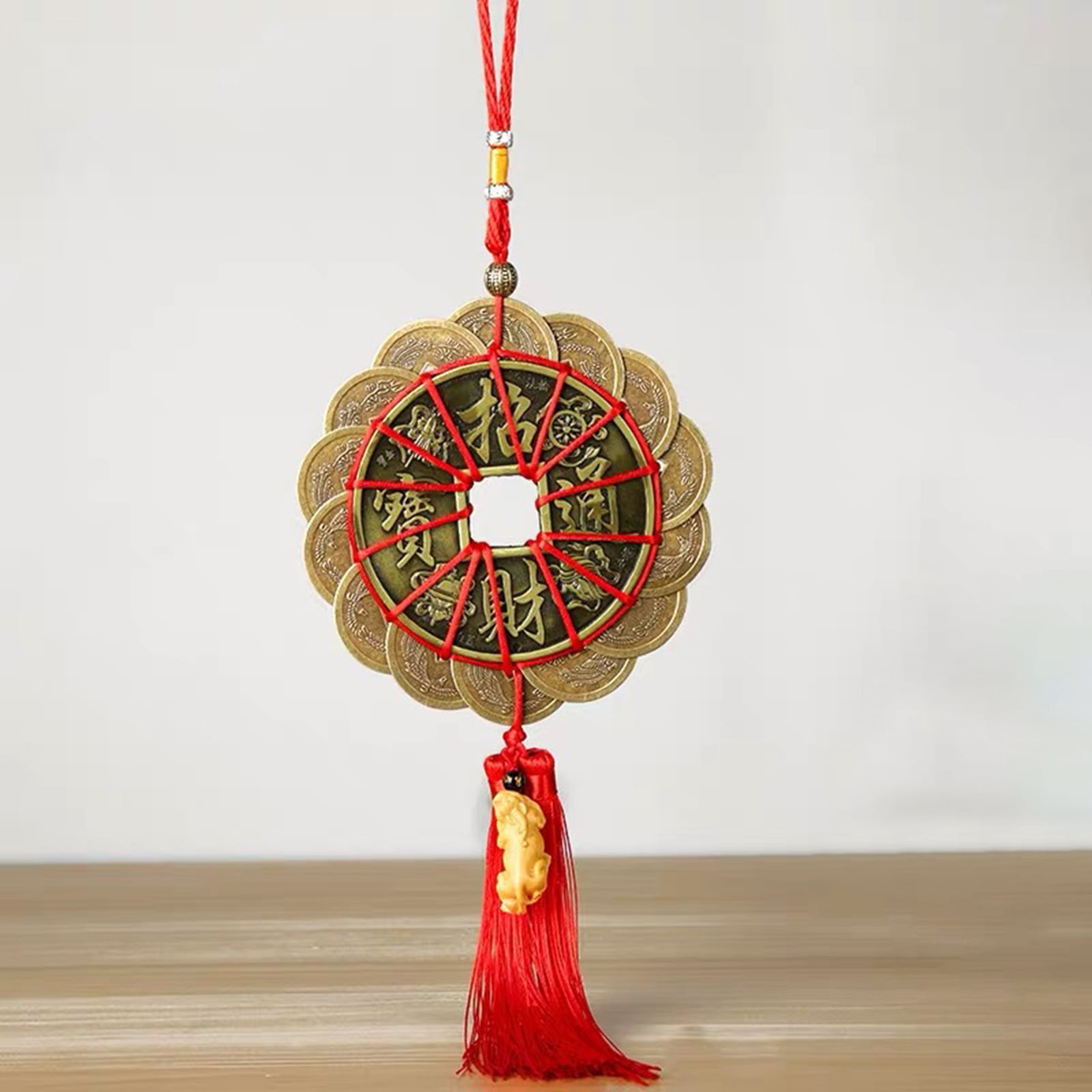 Queen Area Dream Catcher Necklace Capricornus Pendant Dangling Feather Tassel Bead Charm Chain Jewelry for Women 