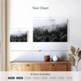 thumbnail image 4 of Elephant Stock Misty Pine Tree Forest Wall Art - Horizontal Canvas Wall Art - Living Room Wall Decor - Nature Canvas - Gray And Black Decor - 12" x 8", 4 of 8