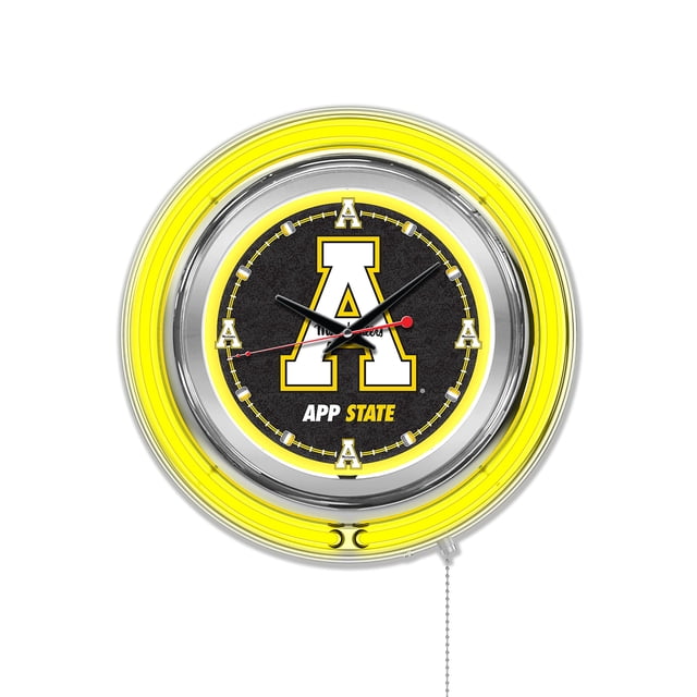 Holland Bar Stool Co. Appalachian State University 15" Double Neon Wall Clock