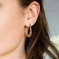 thumbnail image 2 of Alexcraft 925 Sterling Silver Post Hoop Earrings for Women Hollow Oval Hoop Earrings Hypoallergenic U Shaped Hoops Earring for Jewelry Gifts, 2 of 7