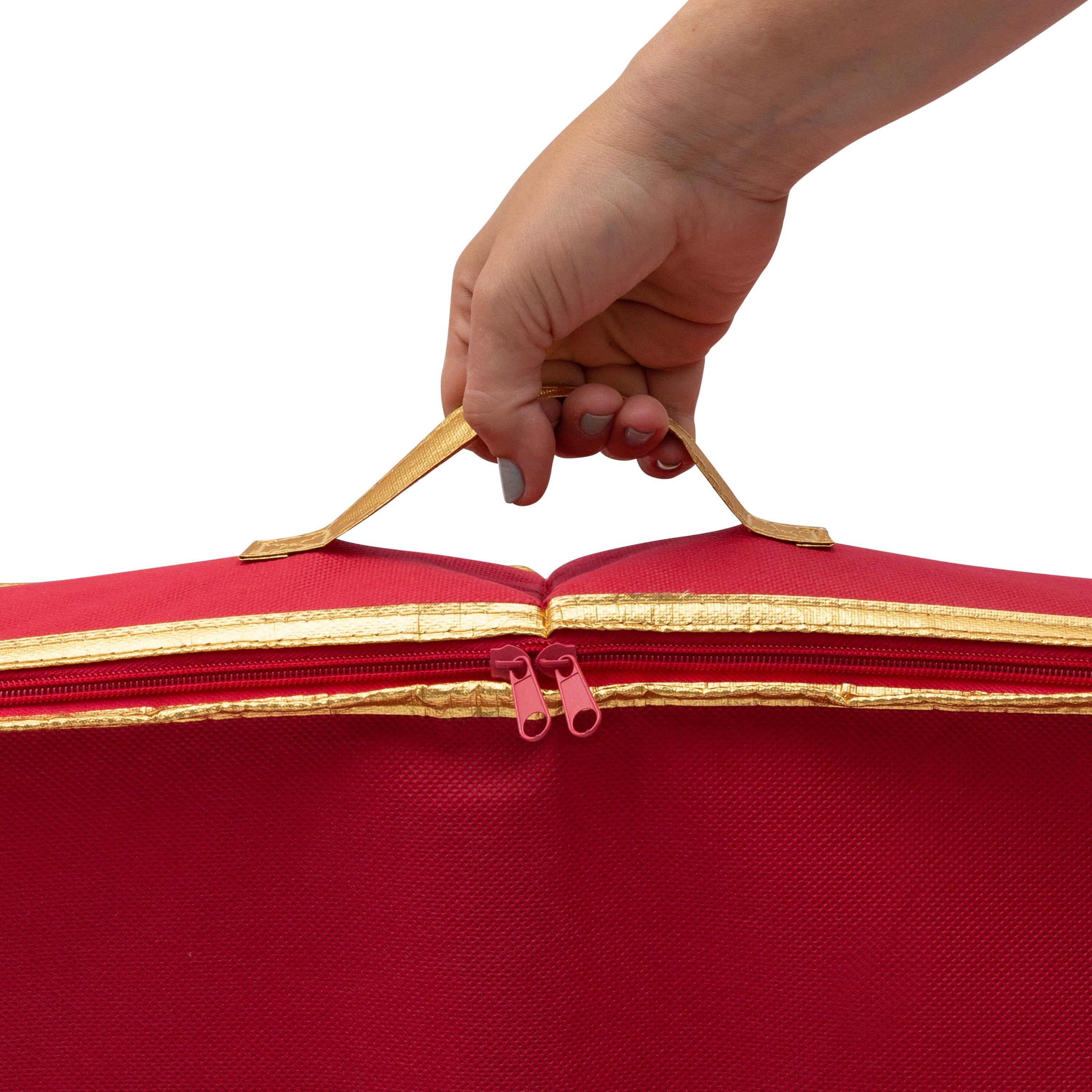 Simplify Christmas Holiday Gift Wrap Box Organizer in Red