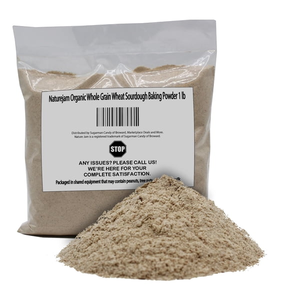 Naturejam Organic Whole Grain Wheat Sourdough Baking Powder 1 lb