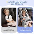 thumbnail image 3 of FLORICH Car Travel Pillow for Kids, Removable Cover H-Shaped Pillow for Adult and Children, Road Trips Pillow for Car, Gray, 3 of 7