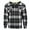 Navy/White/Beige, variant on Men's Hoodie Plaid Long Sleeve Warm Sherpa Lined Full Zip Up Hooded Sweatshirt, Red/Black/White, M