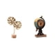 thumbnail image 1 of Escultura De Hoja De Metal Abstracta Nórdica Y Figura De Globo Moderno, Reloj De Mesa, Adorno Artesanal Creativo Para Decoración De Estantes De Oficina En Casa., 1 of 8