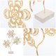 thumbnail image 3 of unbranded Estatua Decorativa De Flor Calada En Metal Dorado Para Y Estantería De Y Oficina, 3 of 8