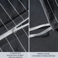 thumbnail image 6 of JOLUSERE Navy Blue White Striped Duvet Cover Twin Set,2-Piece Stripes Pattern Breathable Comforter Cover, 6 of 8