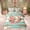 Green Pink D, variant on Feelyou Rose Flower Letter Full Size Bedding Sets for Women Girls, Teal Retro Rustic Wood Full Size Bed in a Bag, Grey Reversible, 7pcs