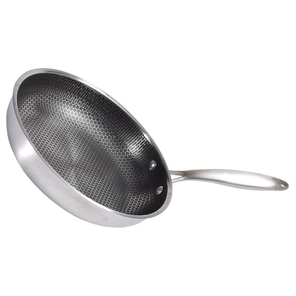 IFANLANDOR Honeycomb Pattern Steel Pan Nonstick Egg Frying Home Cooking 1Pack