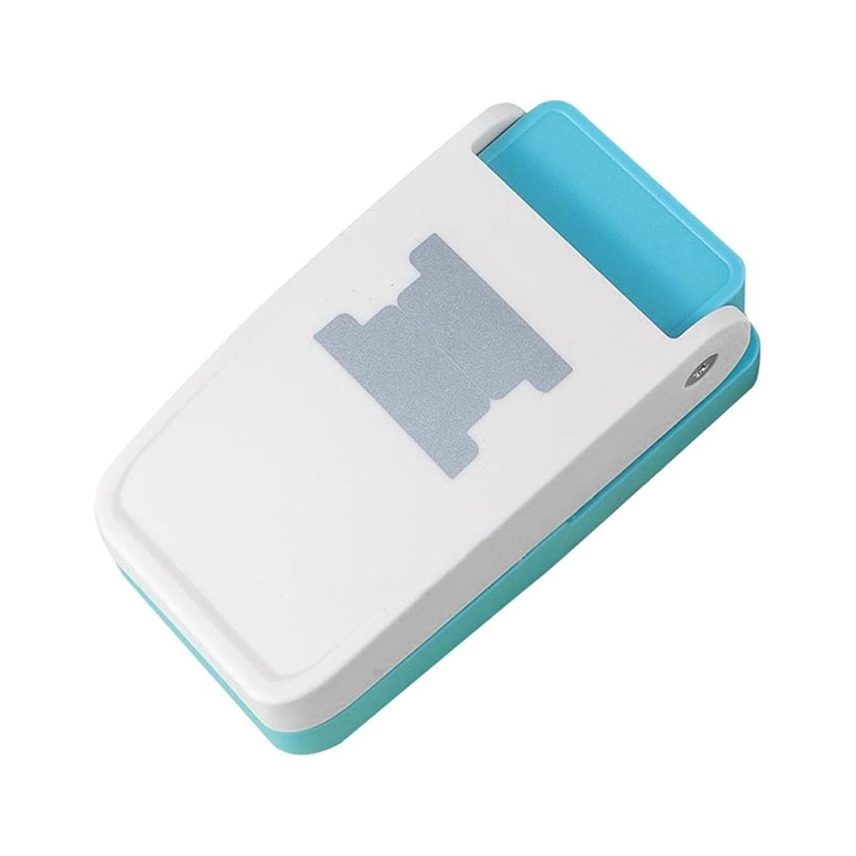 2 Pcs File Tab Punch for Crafting 1.5In 2 Shapes DIY Index Tab Puncher Label Tag Paper Punch for Scrapbooking Book Tabs,2 x Paper punches,White&Blue