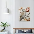 thumbnail image 4 of JRXY Owl in Fall Forest Animal Watercolor Painting Canvas Wall Art,  Design by Artist Victoria Borges 16x20 in, 4 of 5