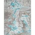 thumbnail image 2 of Hauteloom Bonville Living Room, Bedroom Area Rug - Modern - Beige, Blue - 5'2" x 7', 2 of 5