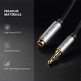thumbnail image 3 of MIYAKO USA 3.5mm Male to Female Extension Stereo Audio Extension Cable Adapter Gold Plated Compatible with Smartphones Tablets Media Players, Mixers or Computers Black PVC 12FT (M-240-12), 3 of 8
